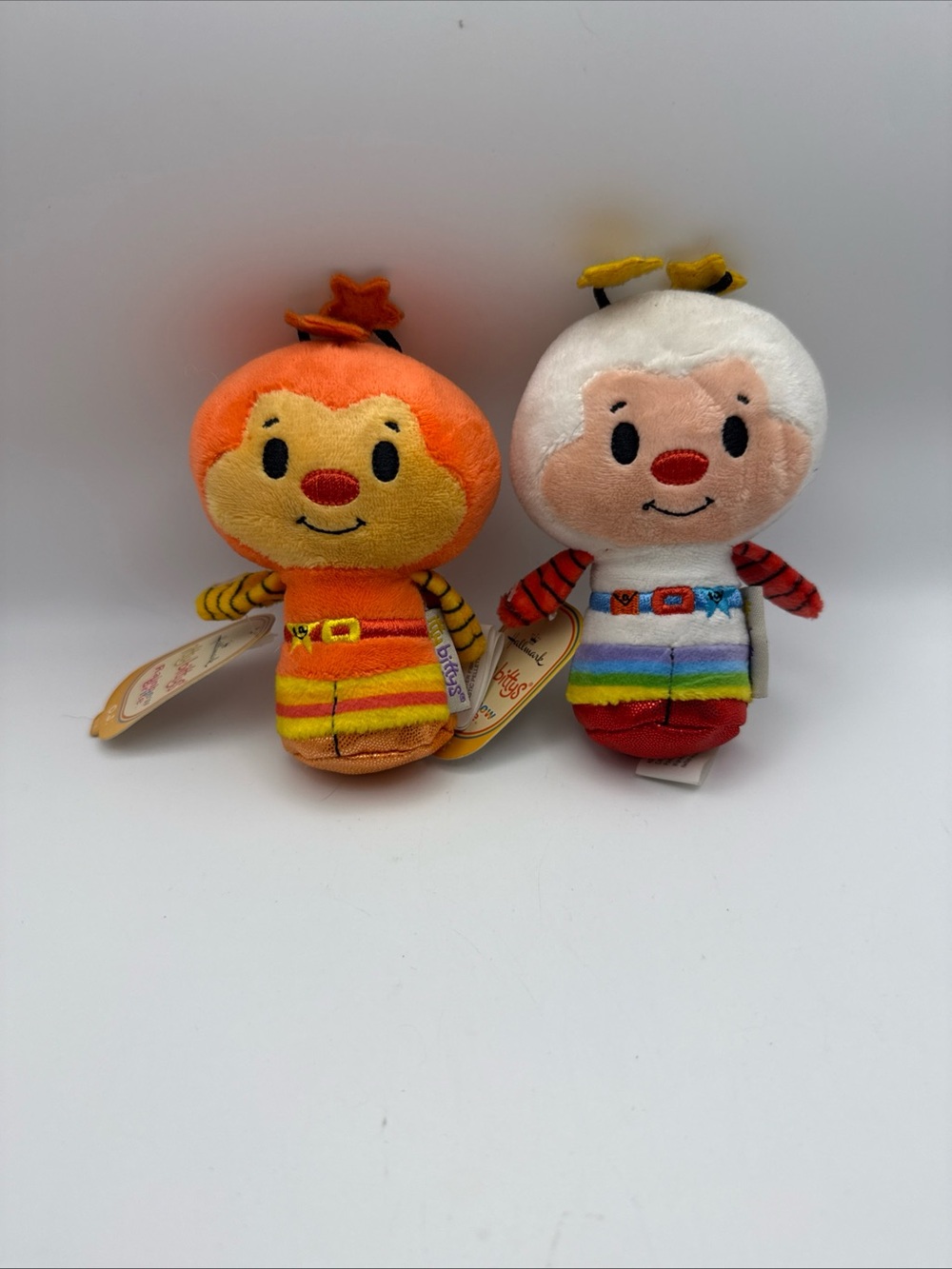 Hallmark Itty Bittys Rainbow Brite Sprites Twink and O.J. plush 4" W/ Tags - Picture 2 of 15